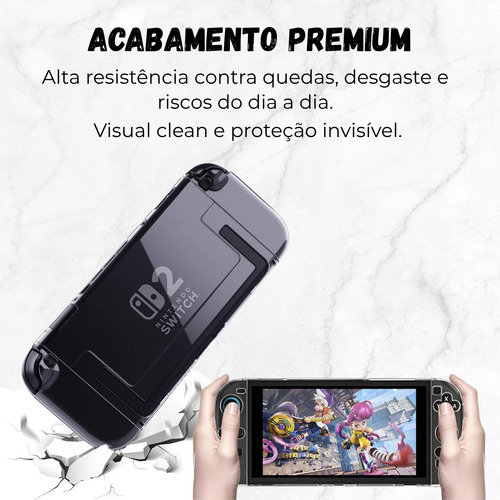 Capa Protetora Anti Impacto Para Nintendo Switch 2 (2025)