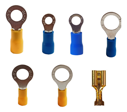 Terminal Ojillo Calibres Varios Pvc Am-e Amarillo