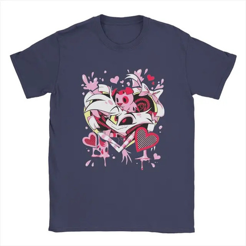 Camiseta Estampada Con Motivo De Hazbin Hotel Angel Dust