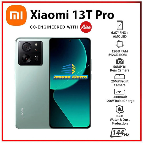 Xiaomi Global 13t Pro 512gb+12gb Ram 5g Dual Sim Nfc Lacrado