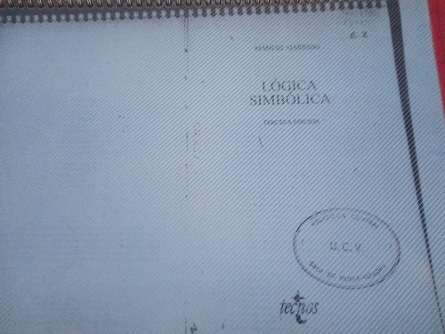 Libro Logica Simbolica De Manuel Garrido 