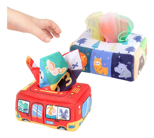 Paquete De 2 Cajas De Pañuelos For Bebés, Juguete