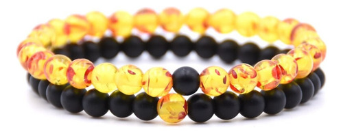 Pulsera Manilla Piedras Naturales Ojo De Tigre Hombre Mujer