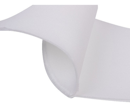 Cubrebocas 10.3x35 Cm Promocional Para Sublimación 8 Pz Color Blanco Diseño De La Tela Blanco