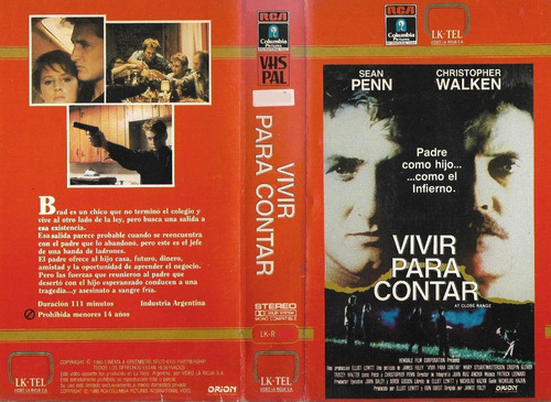 Vivir Para Contar Vhs Sean Penn Christopher Walken