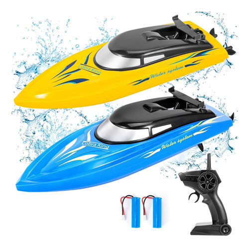 Barcos Rc De Alta Velocidad De 2 Paquetes Para Piscinas Y G