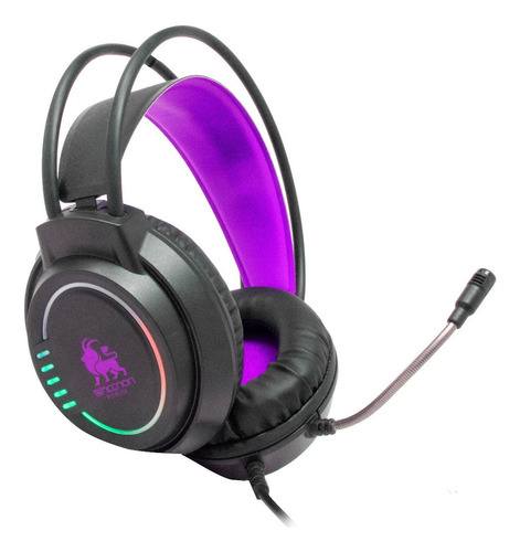 Audifonos Diadema Gamer Headset Xbox One Ps4 Nintendo Necnon NBHG-KIMERA - Color Violeta