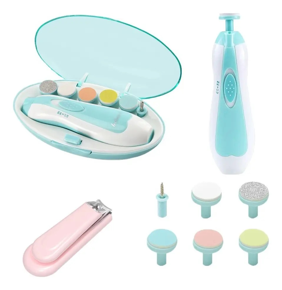 MOYAC Lima De Uñas Bebe, 6 Cabeza Molienda Y 1 Cortauñas Niños