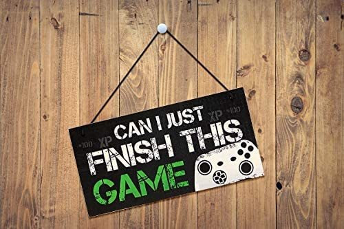 Imagen 6 de 8 de Muestra Divertida Gamer Placa Regalo Para Juego Para La Puer