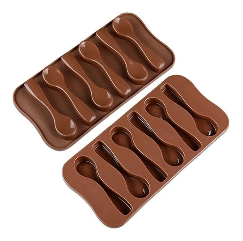 Molde Silicona Bombón Chocolate Forma Cucharita De 9 Cm