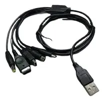 Comprar Cable Cargador 5 En 1 Usb Para Consolas Nintendo Y Ps1-2-3
