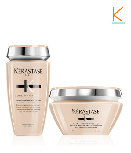 Kit Kérastase Curl Manifesto: Shampoo 250ml + Mascara 200ml