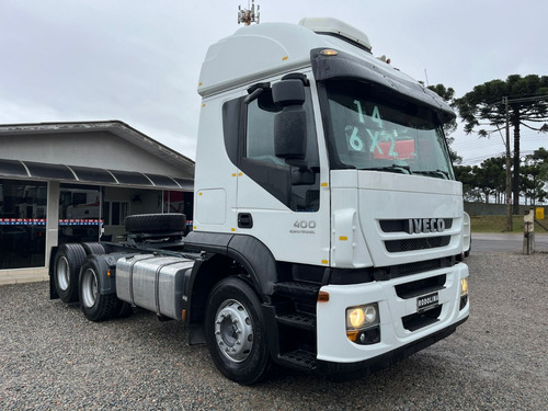 Iveco Stralis 400 Branco Tração 6x2 Ano 2014 Trucado Hi Way