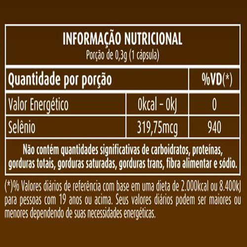 Selênio - 60 Cápsulas - Apisnutri