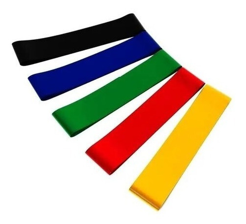 Imagen 5 de 9 de Bandas Elásticas De Resistencia Circular Kit 5 Bandas Látex
