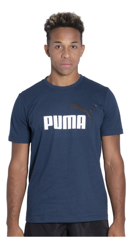 Remera Puma Essentials+ Colorblock Logo Sportstyle Hombre Mo