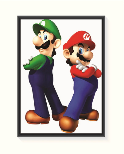 Pôster Mario E Luigi - Médio