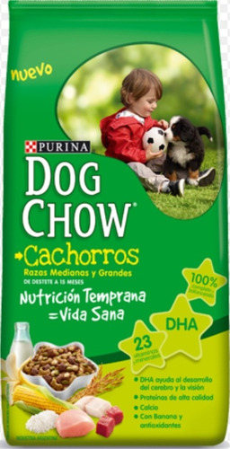 Dog Chow Cachorro 21 + 3 Kg Gratis + Regalo + 6 Pagos