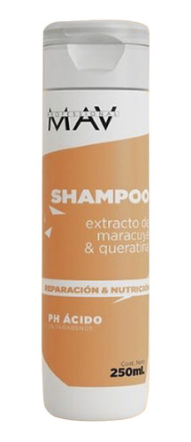 Shampoo Keratina Maracuyá Y Queratina Mav 250ml
