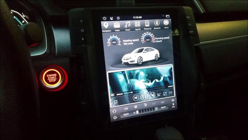 Tesla Android Honda Civic 2016-2019 Wifi Gps Carplay Touch