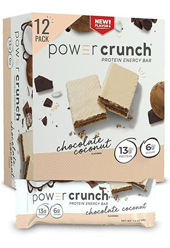 Barras De Proteína De Suero De Leche Power Crunch, Bocadill