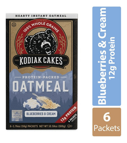 Avena Kodiak Cakes Blueberry 12 Sobres