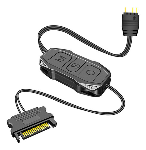 Controlador Argb De 5v, Botón De 3 Pines, Fuente De