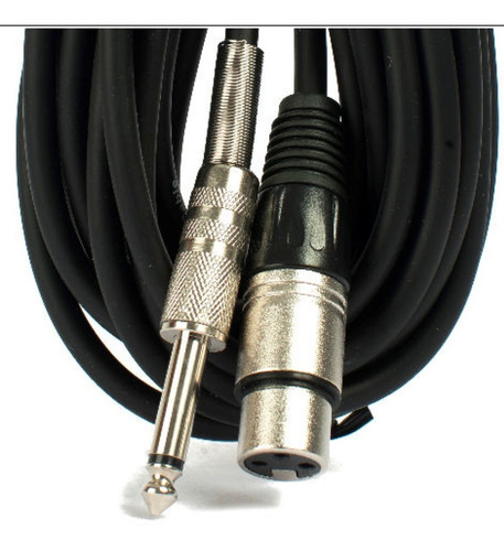 Cable Microfono Canon Xlr Hembra A Plug 6,5 Mono Macho 6 M