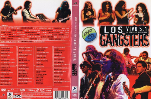 Dvd/cd Los Gangsters Vivo 5.1...