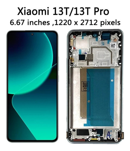 Tela Display Frontal Mi 13t Pro, 13t Original Xiaomi Touch
