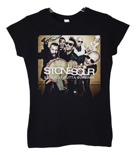 Polera Mujer Stone Sour Straight Outta Burbank Rock Abominat