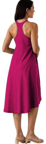 Vestido Escote En V Ruedo Asimétrico De Moda Para Dama Nisha