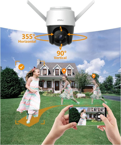 Cámara De Seguridad Imou Wifi Ip Exterior Alarma Cruiser Ptz
