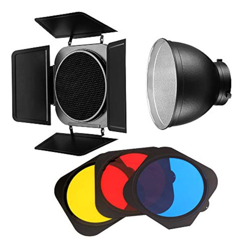 Jinbei Led Video Light Modifier Barn Door Con Honeycomb Grid