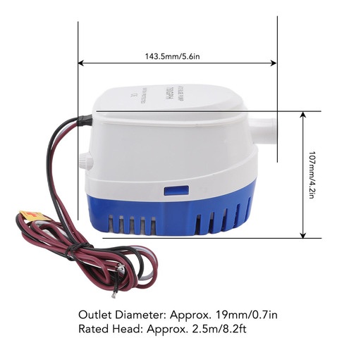 Bomba De Esgoto Automática De Resistência Ao Impacto Mini Mu