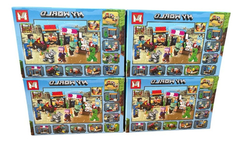 Set De Bloques My World / Minecraft Para Armar Setx4 4 Minecraft X4set