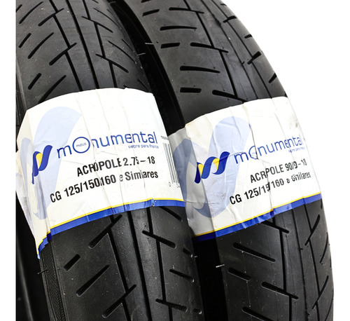 Par Moto 90/90-18 + 2.75-18 Fan Esd Tras + Diant Ybr 2 Unid