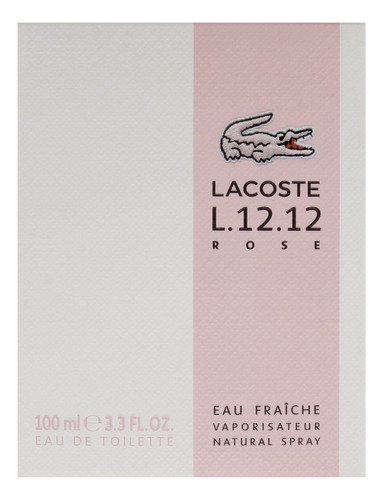 Perfume Lacoste Eau De L.12.12 Rose Eau Fraiche, 100 Ml, Par