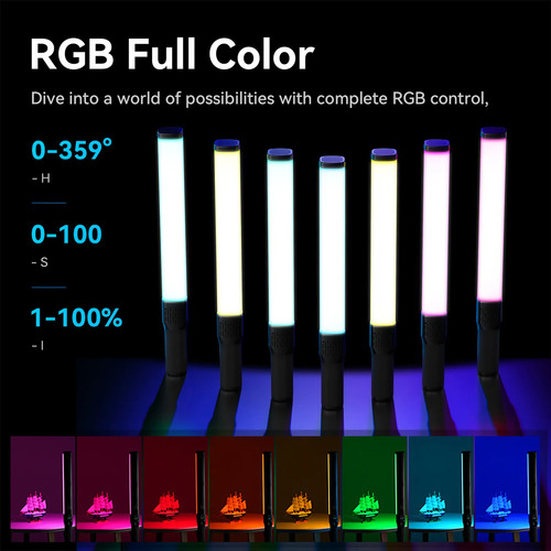 Espada LED Ulanzi Vl360 Rgb com barbatanas