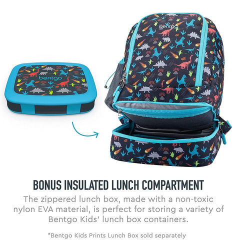 Mochila 2 En 1 Bentgo Kids Prints Con Aislamiento Para El Al