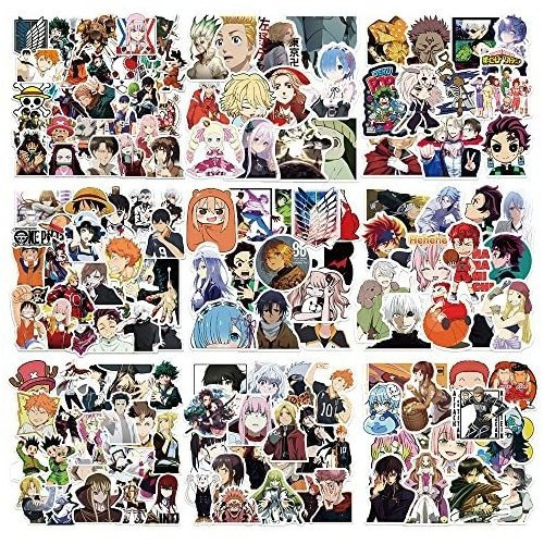 Lcczry 200 Pcs Anime Stickers Pack Mezclado Anime Bpq8p