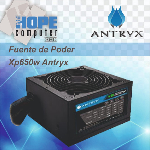 Fuente De Poder Xp650w // Antryx