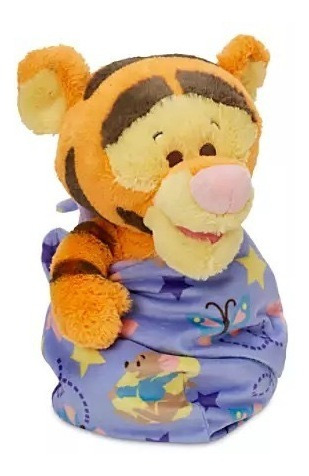 Peluche Tigger Winnie Pooh Bebe Con Manta Disney Store 30cm