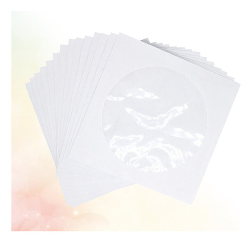 Bolsa Blanca De Almacenamiento De Cd, Funda De Papel Para Dv