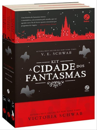 Kit Cidade dos Fantasmas, de V. E. Schwab. Editora GALERA RECORD, capa mole em português