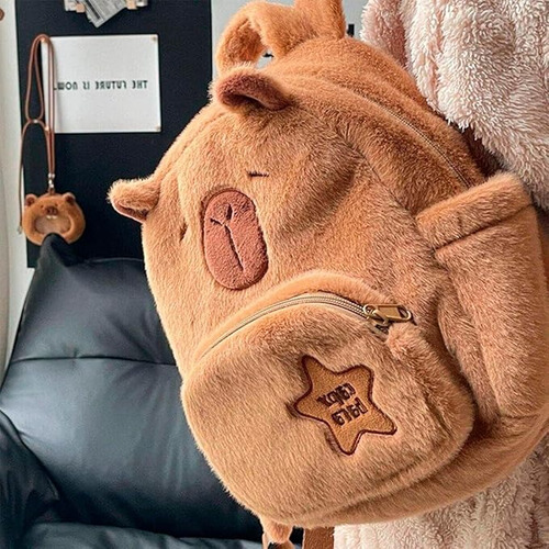 Capybara Mochila, Linda Mochila De Felpa Capybara Para Niñas, Bolso De Hombro Capybara Para Mujeres, Regalos Para Amantes De Capybara