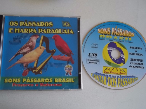 Cd . Os Passaros E Harpa Paraguaia - Sons Passaros Brasil