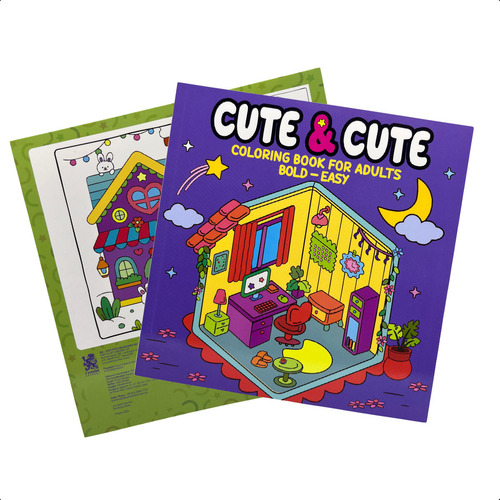 Caderno Pintura Bold-easy Vol 1 Cute & Cute Ambientes