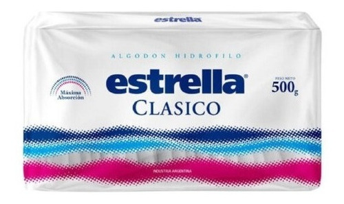 Algodón Estrella Clásico X 500 Grs