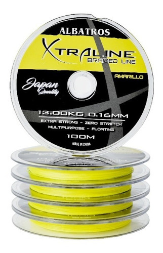 Multifilamento Pesca Xtraline Albatros 0,16mm X 600mts